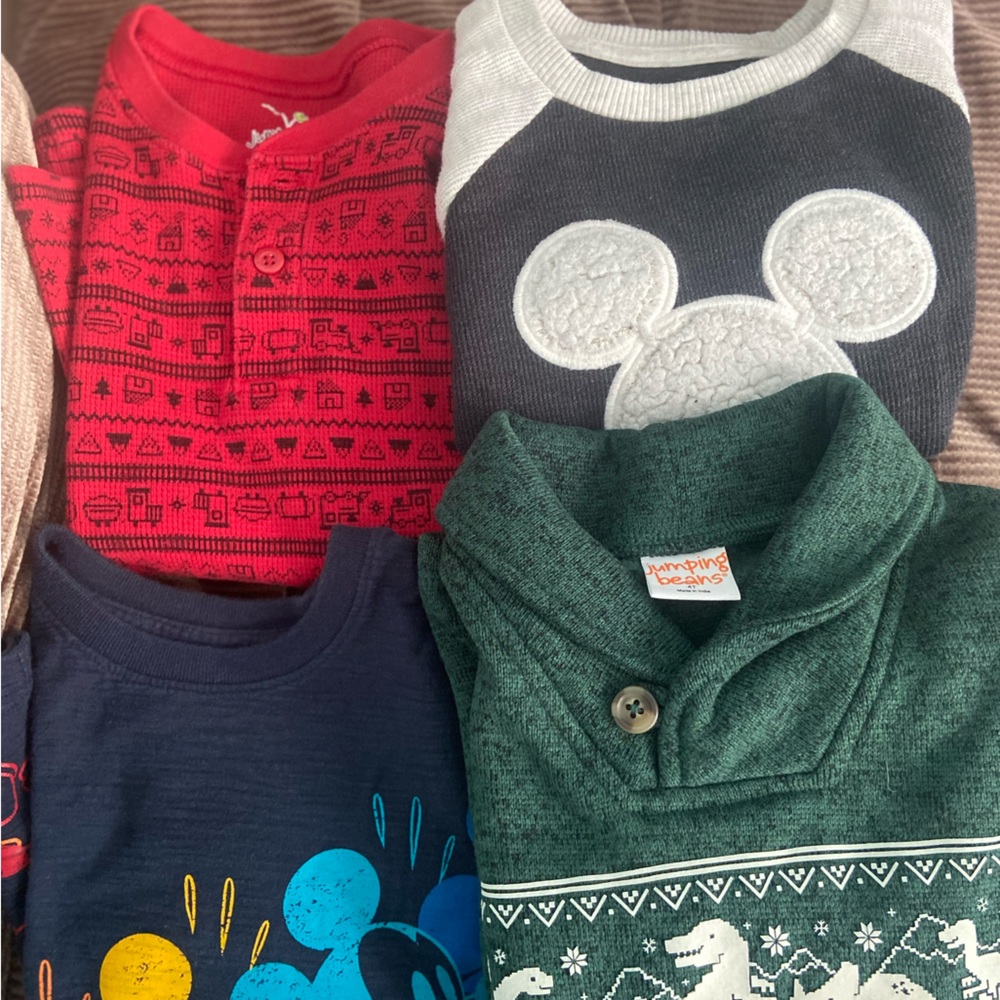 Lot of four 4T long sleeve boys Jumping Beans tops